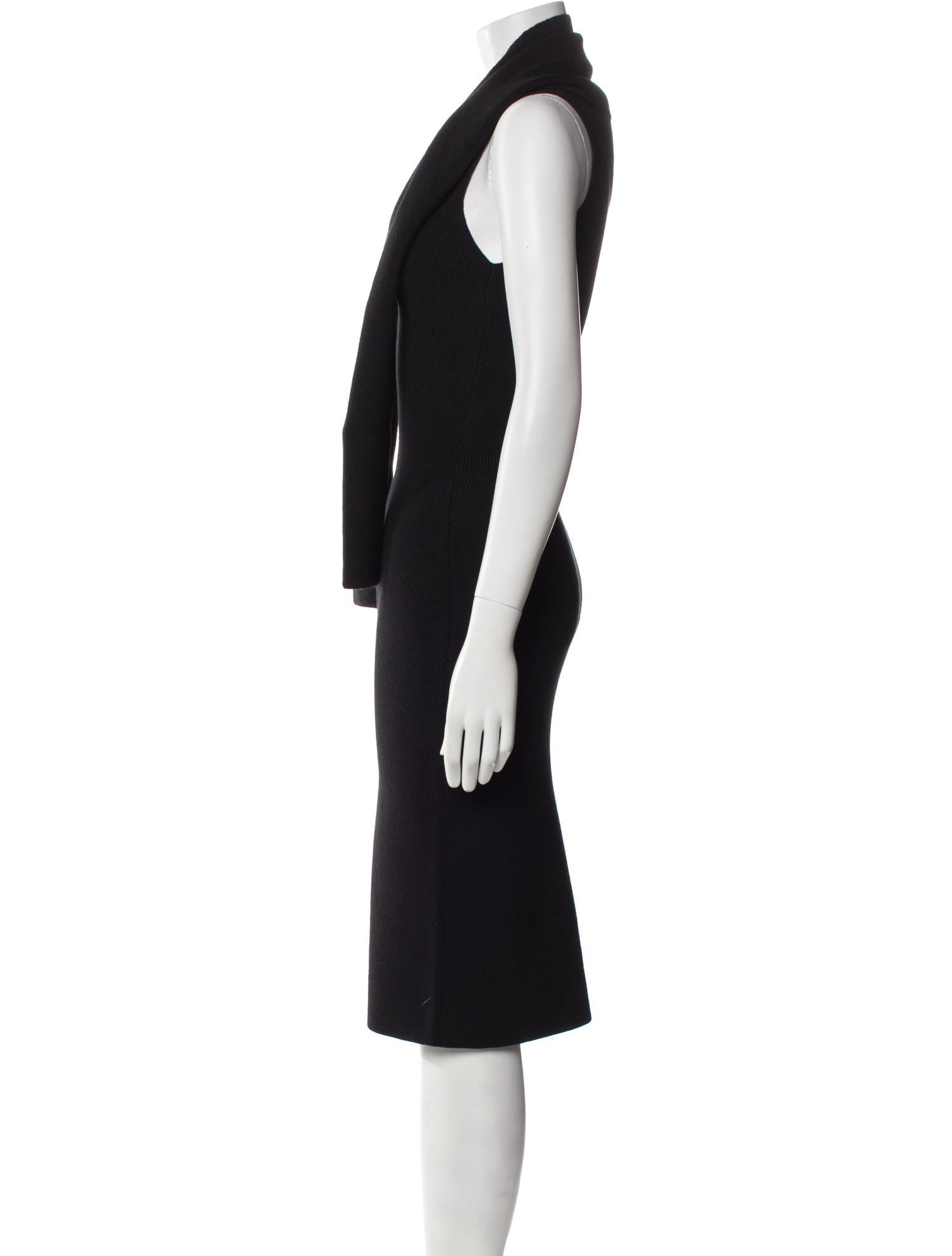Tom Ford Virgin Wool Cutout Accent Dress Set