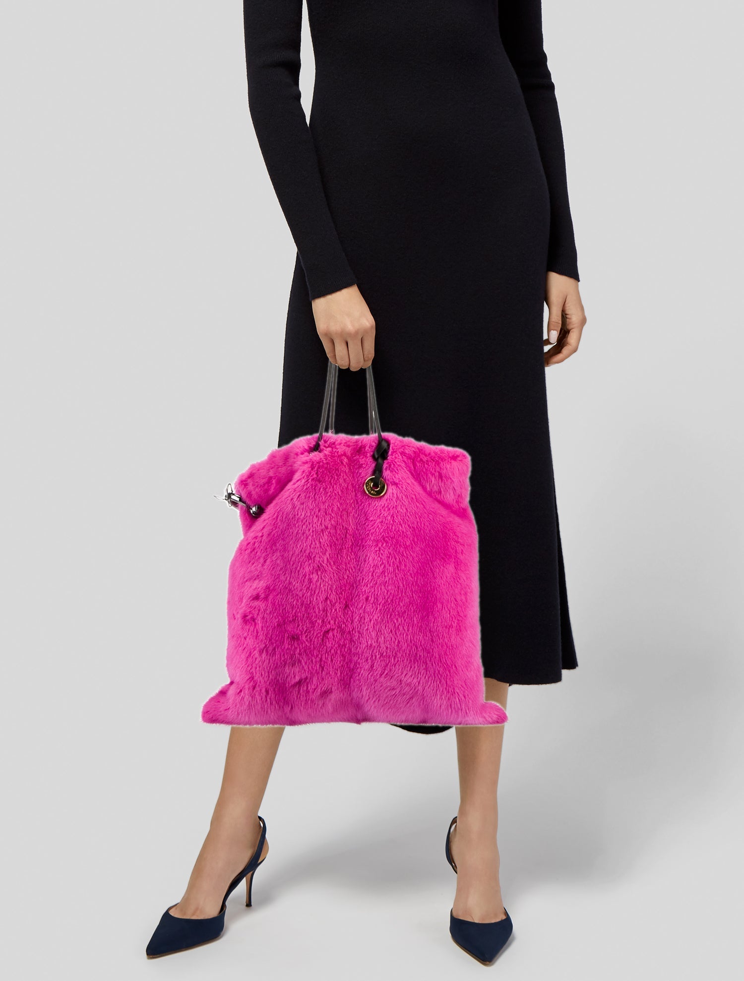 Tom Ford Fur Top Handle Bag