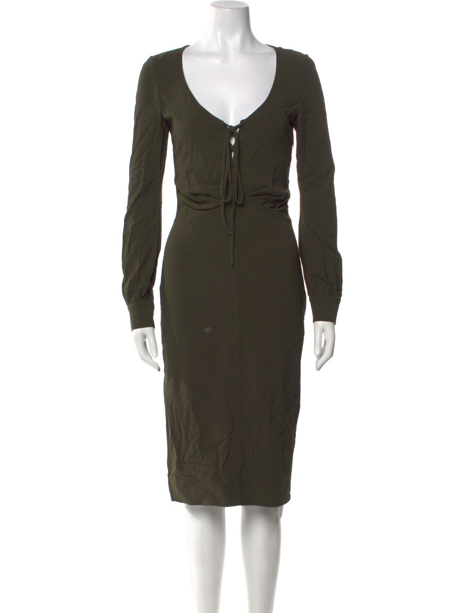 Tom Ford V-Neck Midi Length Dress