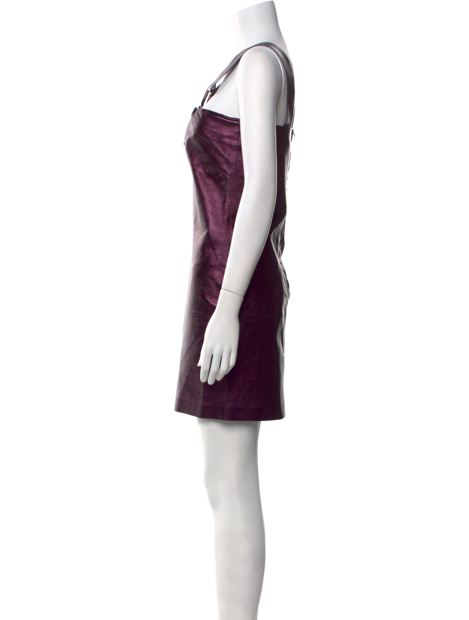 Tom Ford Lamb Leather Mini Dress - Purple Dresses, Clothing - TOM192845 |  The RealReal