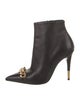 Tom Ford Leather Chain-Link Accents Boots