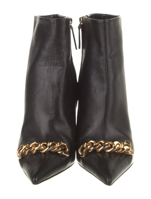 Tom Ford Leather Chain-Link Accents Boots