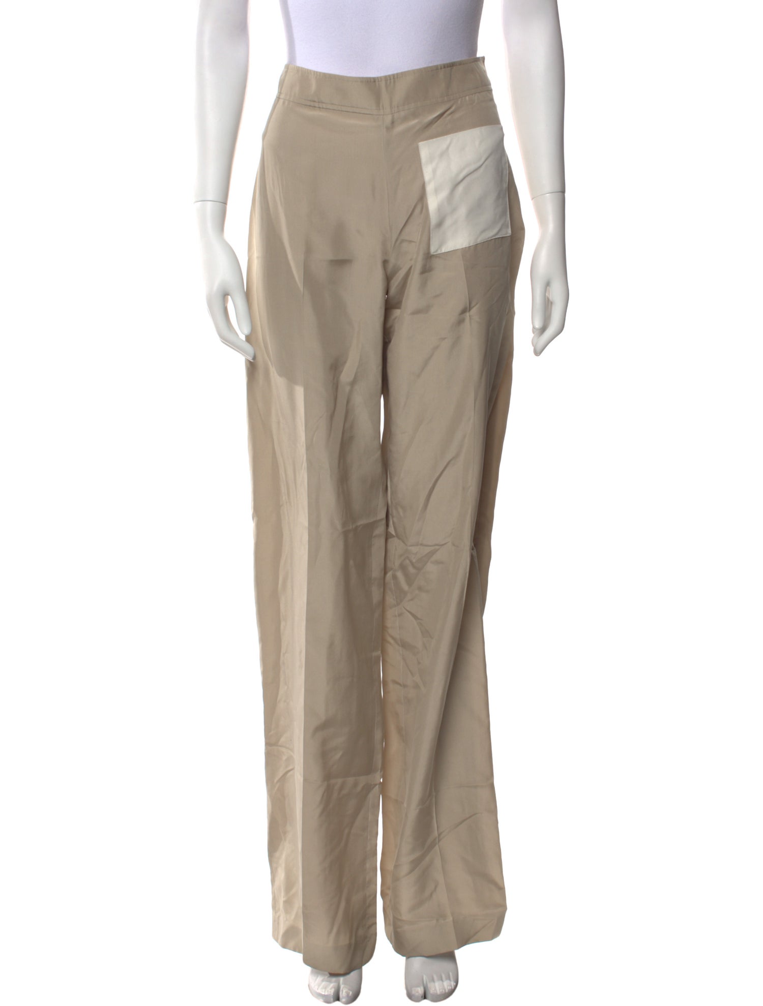 Tom Ford Colorblock Pattern Wide Leg Pants