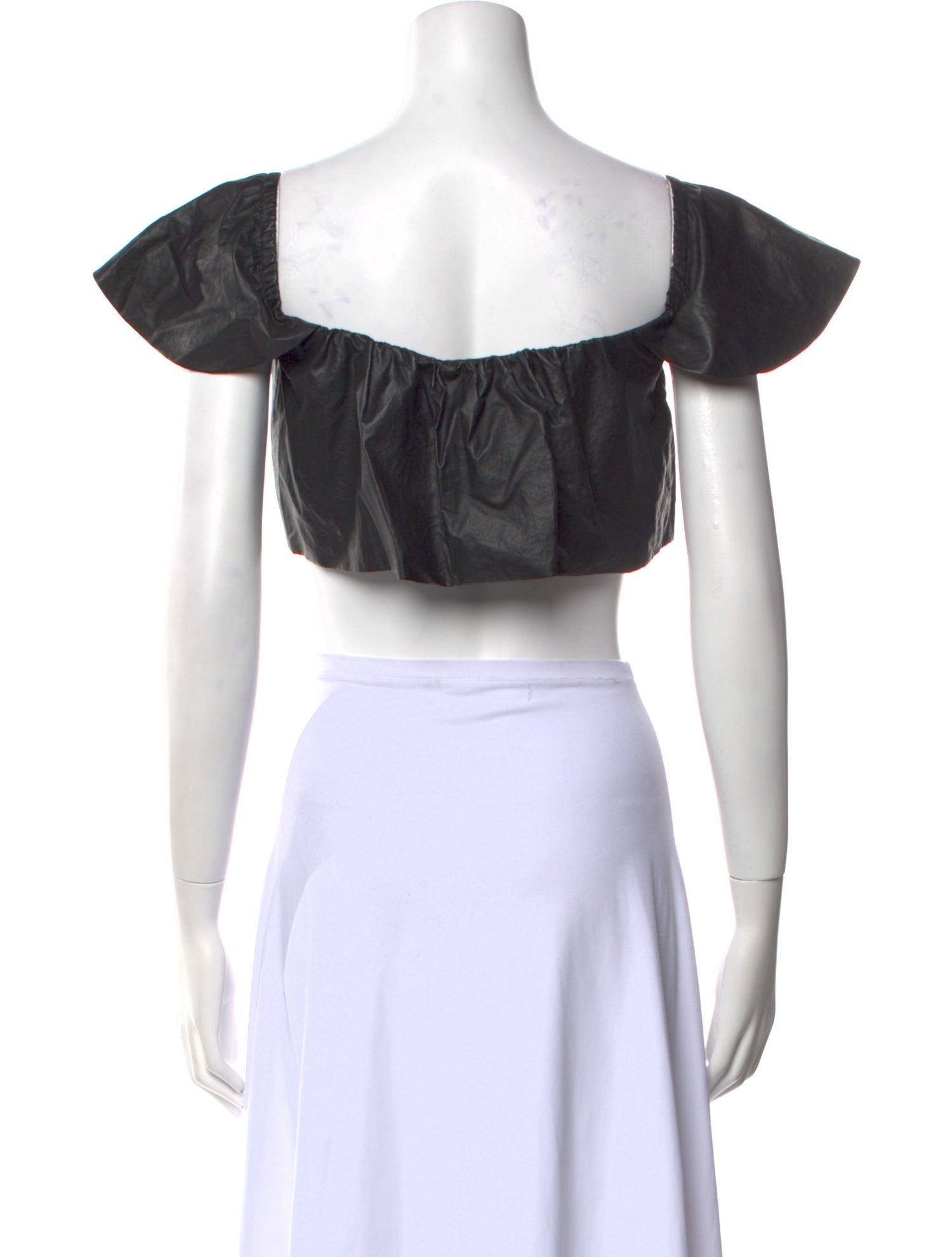 Tom Ford Square Neckline Short Sleeve Crop Top