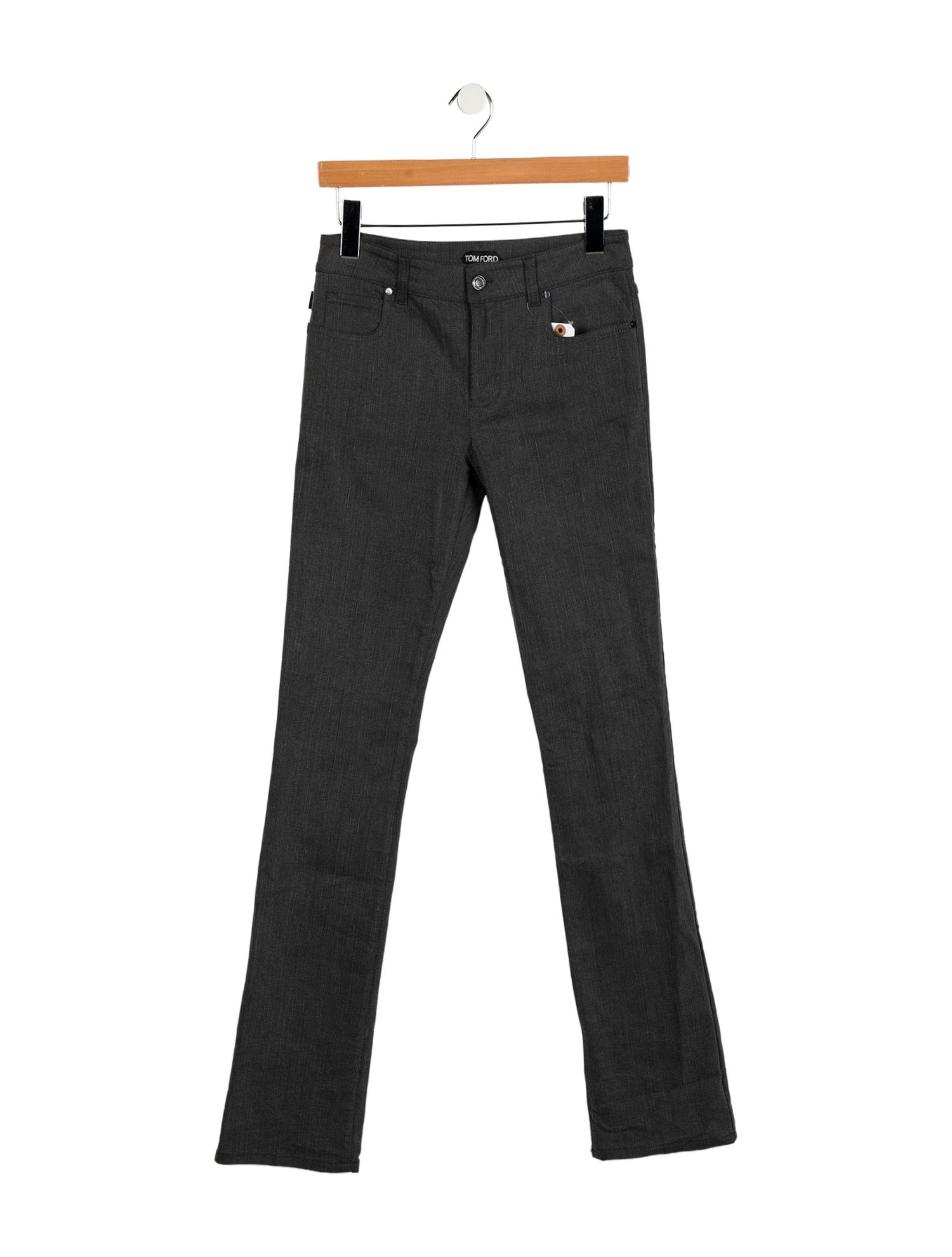 Tom Ford Mid-Rise Straight Leg Jeans
