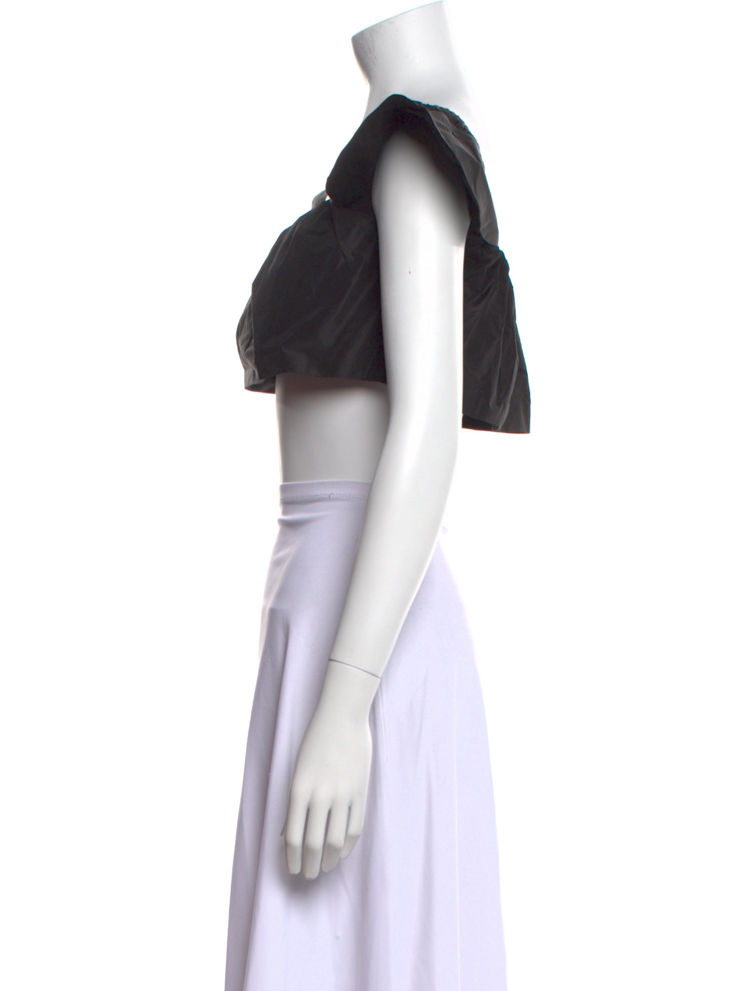 Tom Ford Off-The-Shoulder Short Sleeve Crop Top