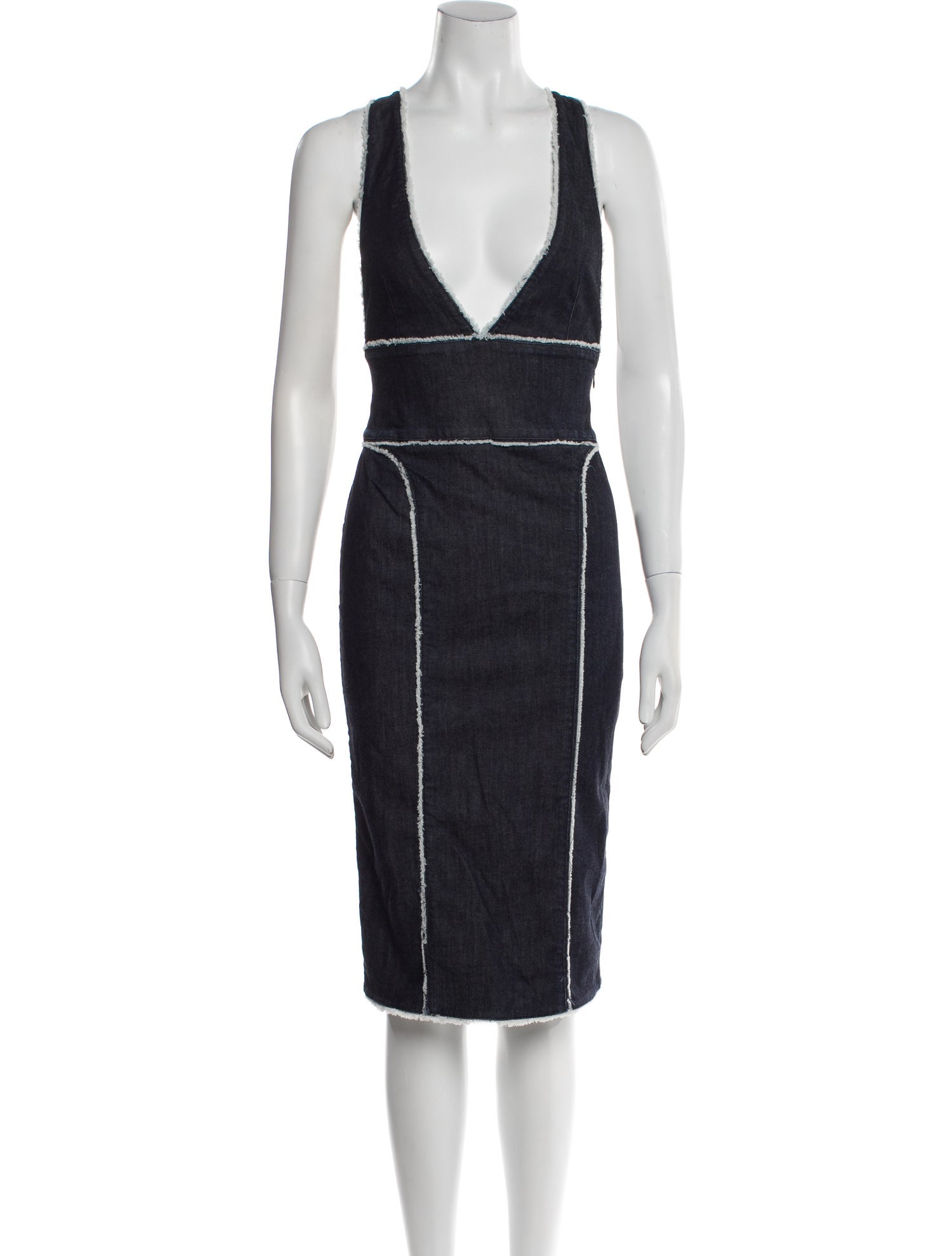 Tom Ford V-Neck Midi Length Dress