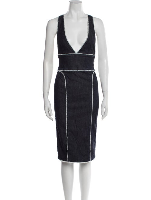 Tom Ford V-Neck Midi Length Dress