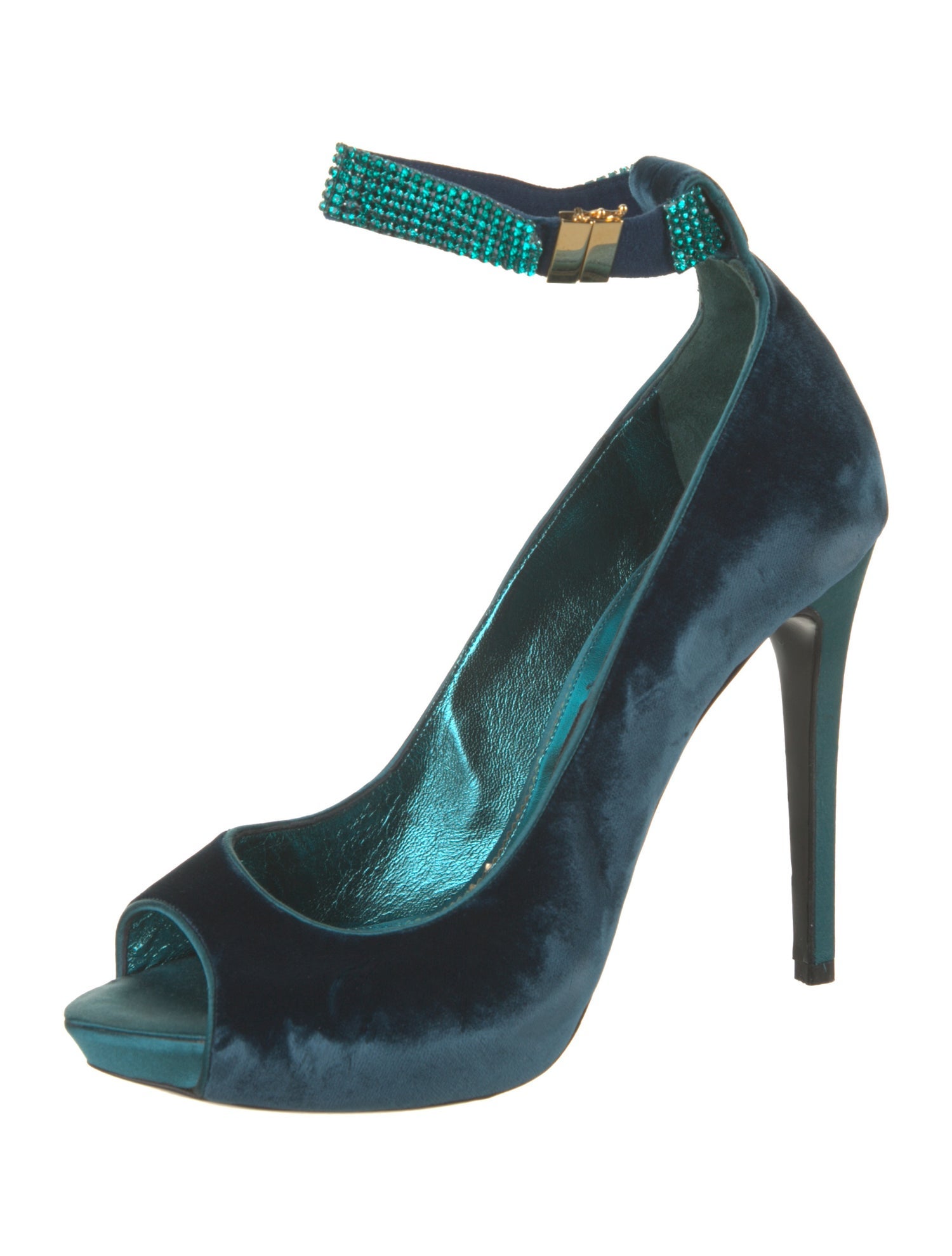 Tom Ford Velvet Crystal Embellishments Pumps
