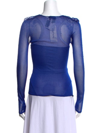 Tom Ford Scoop Neck Long Sleeve Top