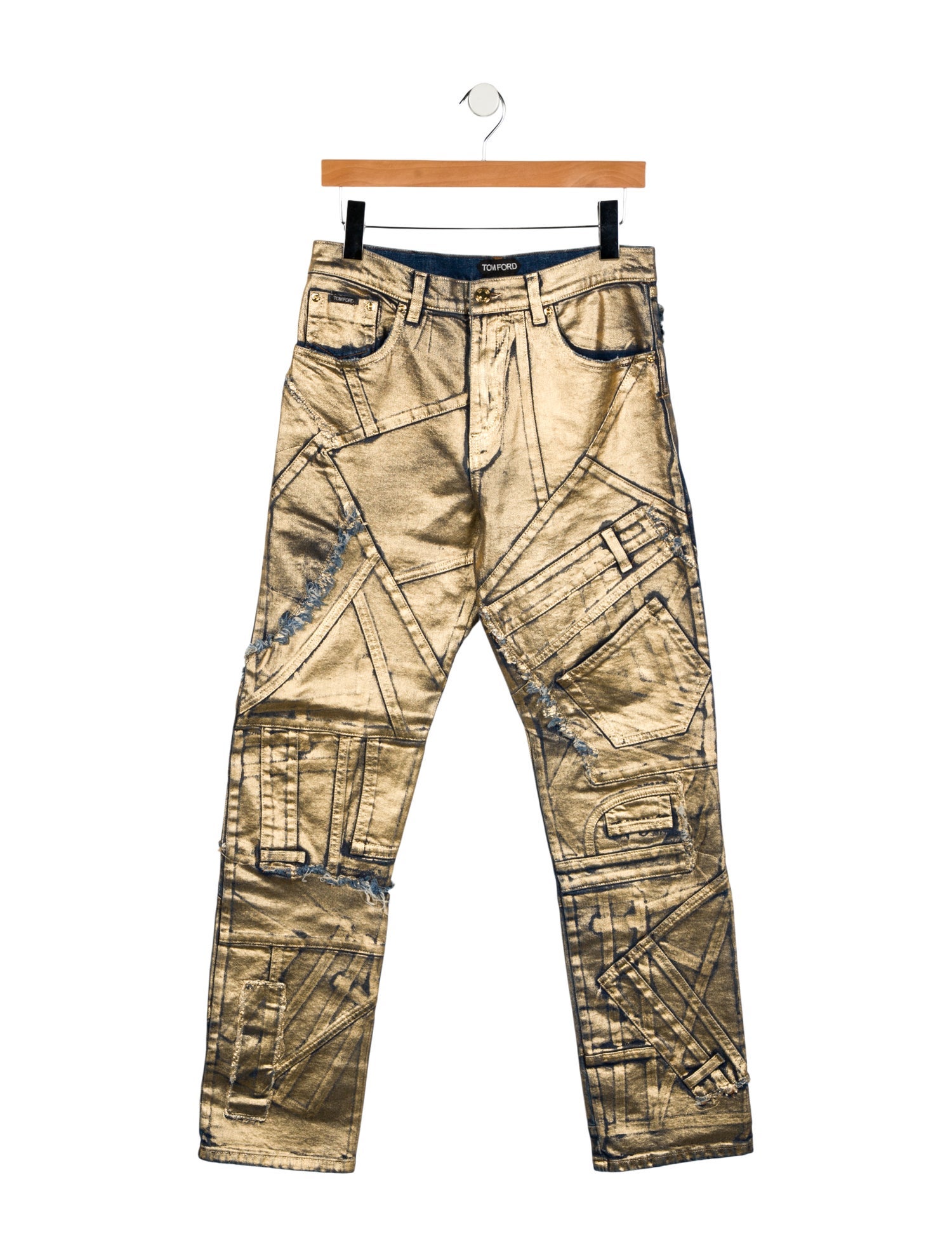 Tom Ford High-Rise Straight Leg Jeans w/ Tags