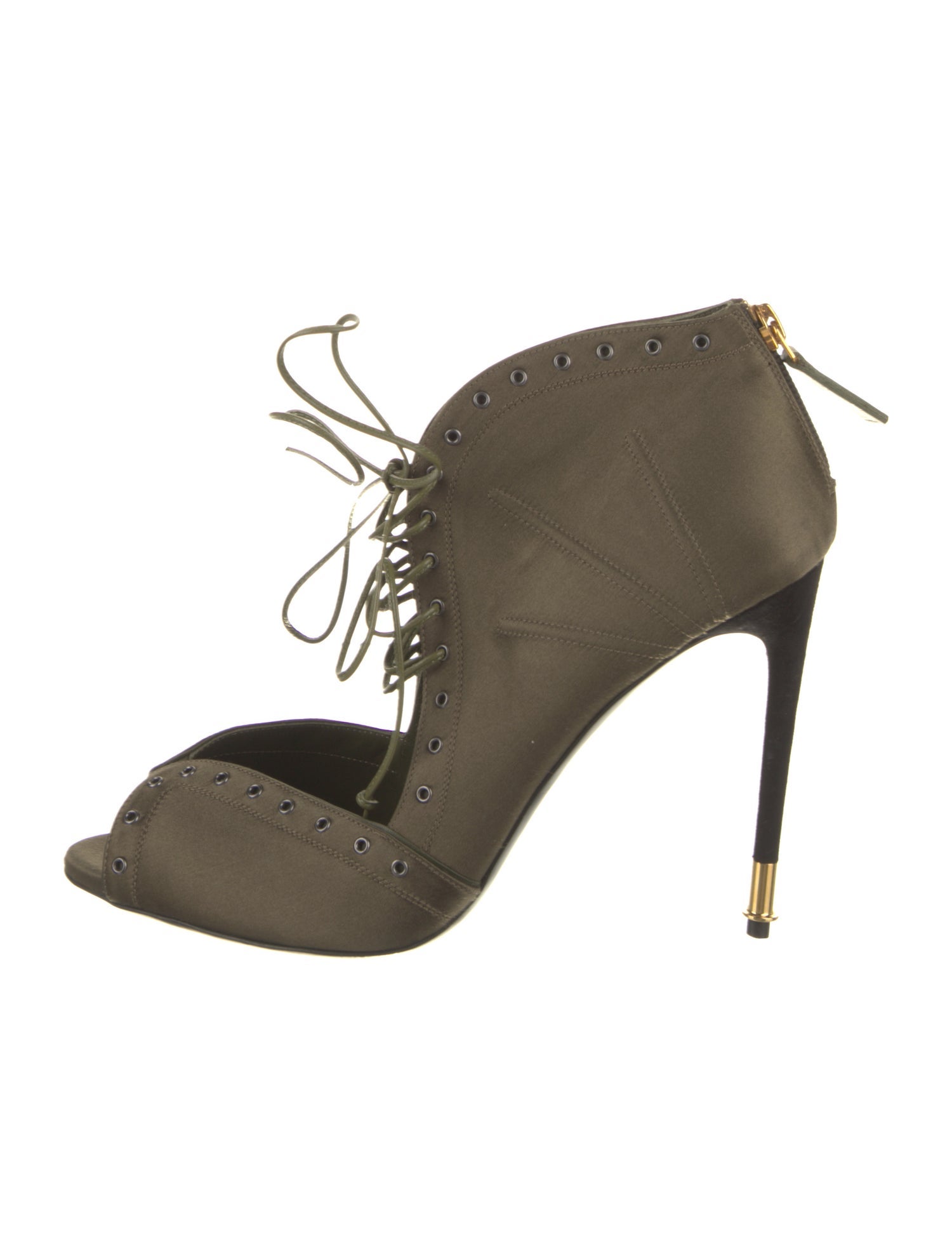 Tom Ford Satin Colorblock Pattern Pumps