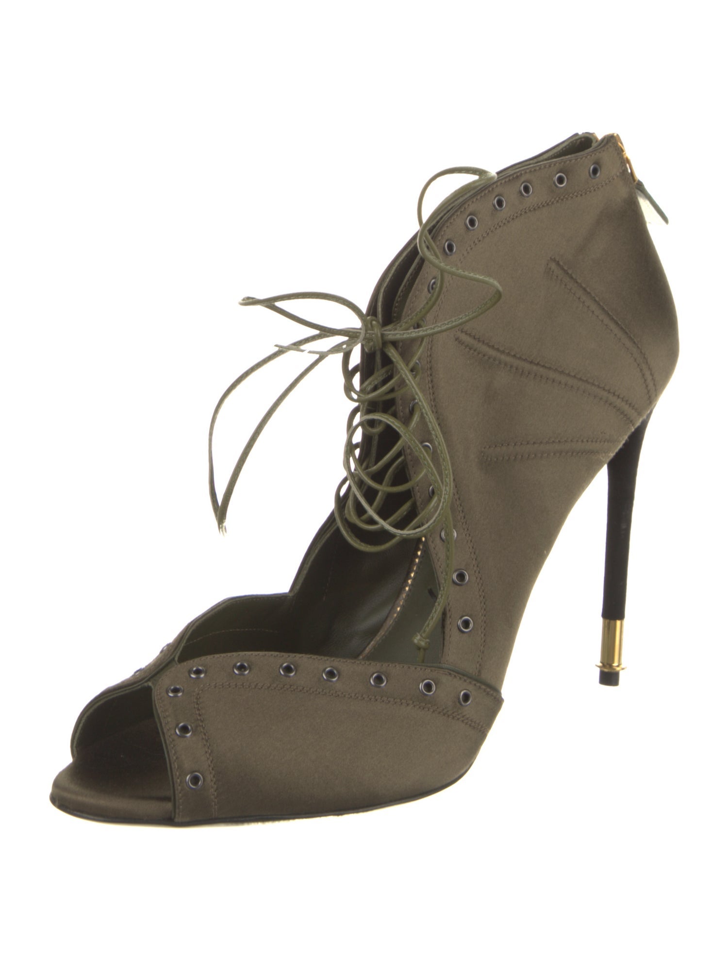 Tom Ford Satin Colorblock Pattern Pumps