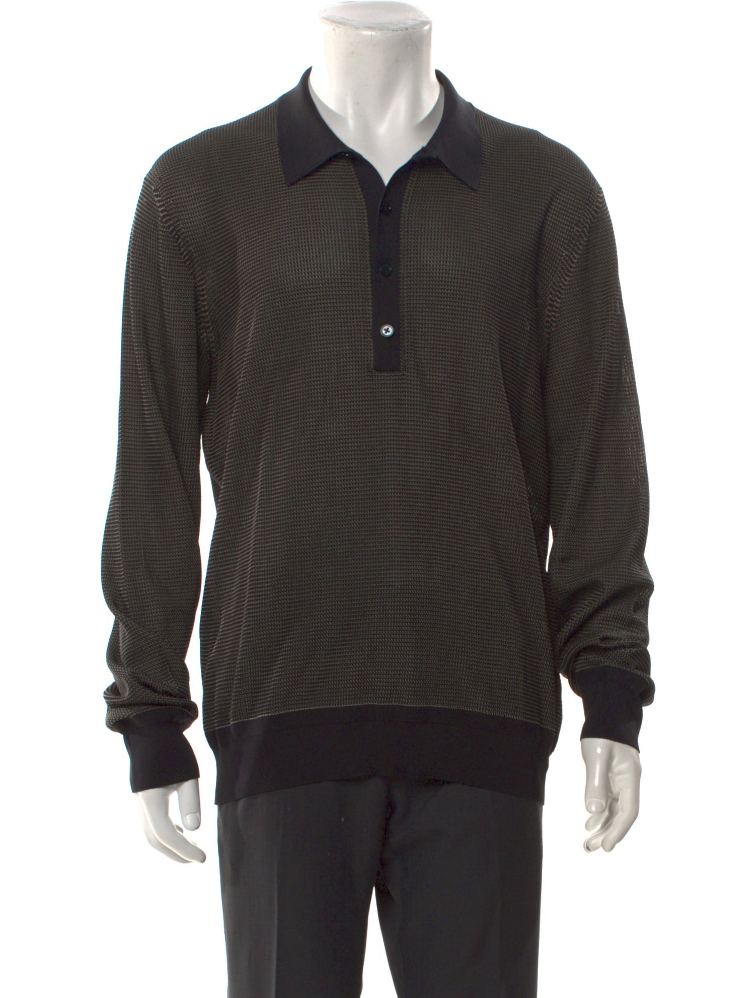 Tom Ford Silk V-Neck Polo Shirt