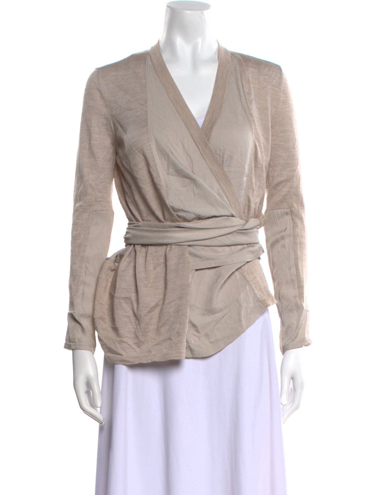 Tom Ford Virgin Wool V-Neck Blouse