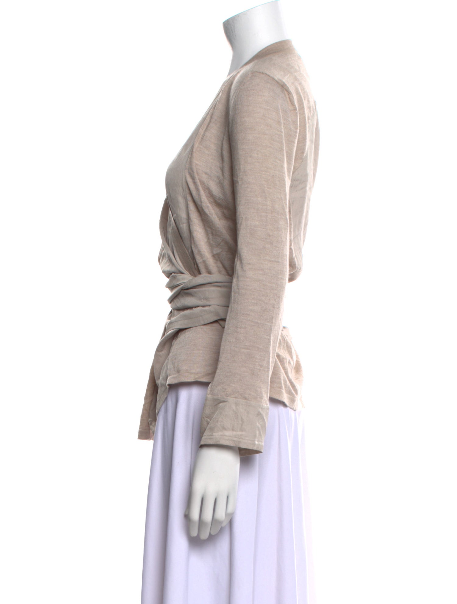 Tom Ford Virgin Wool V-Neck Blouse