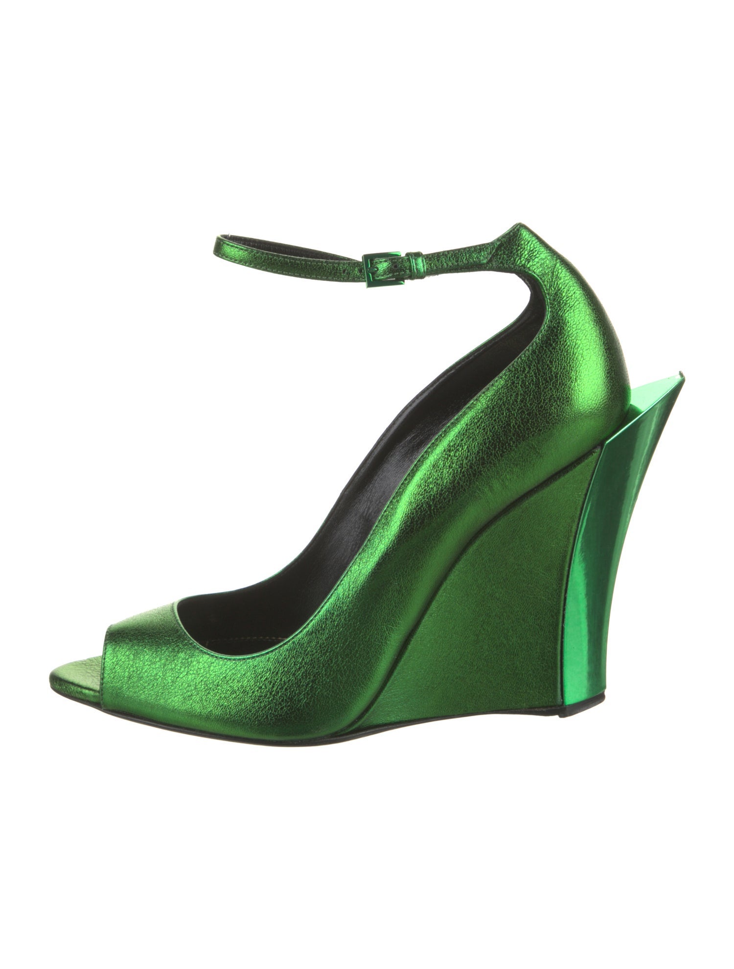 Tom Ford Leather Animal Print Slingback Pumps