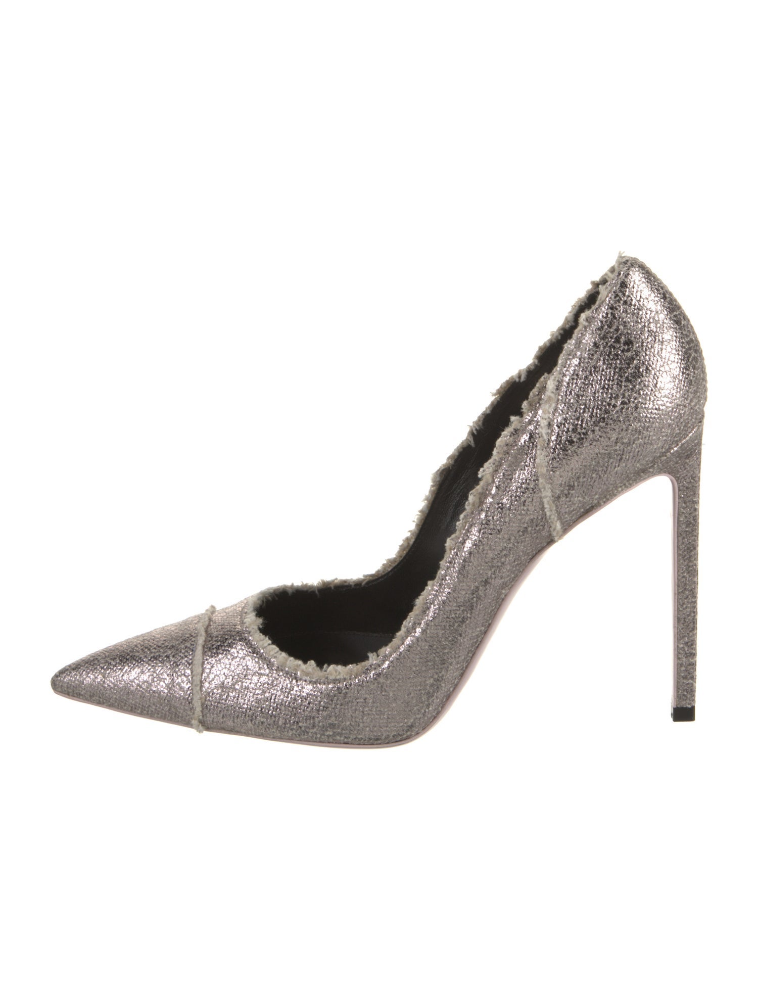 Tom Ford Leather Raw-Edge Trim Pumps