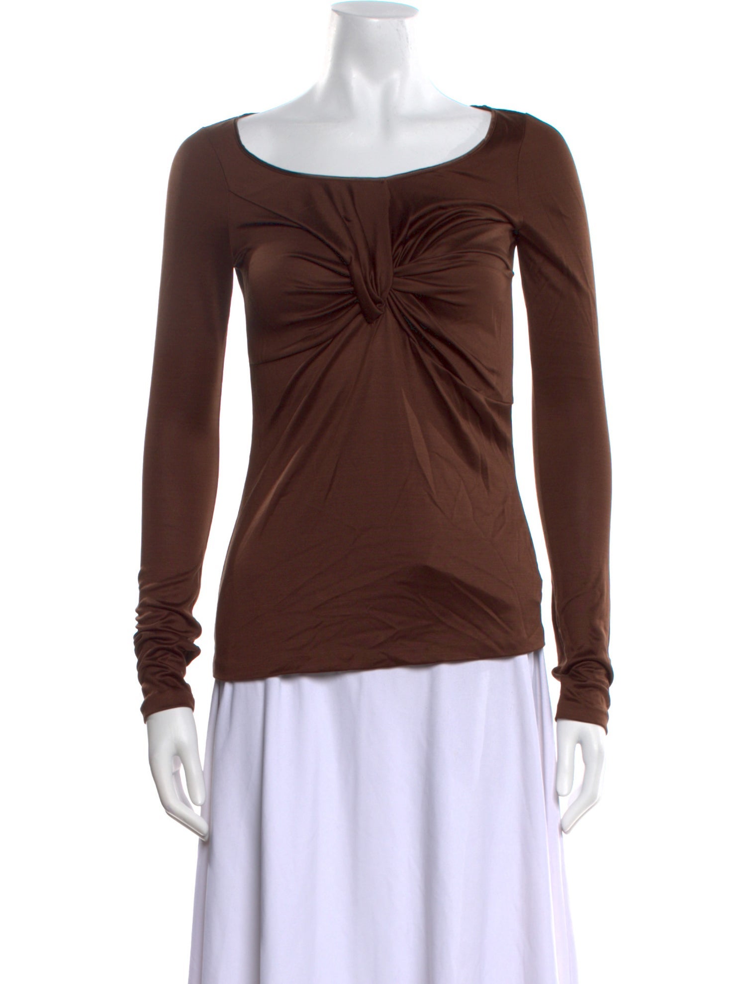 Tom Ford Scoop Neck Long Sleeve Top