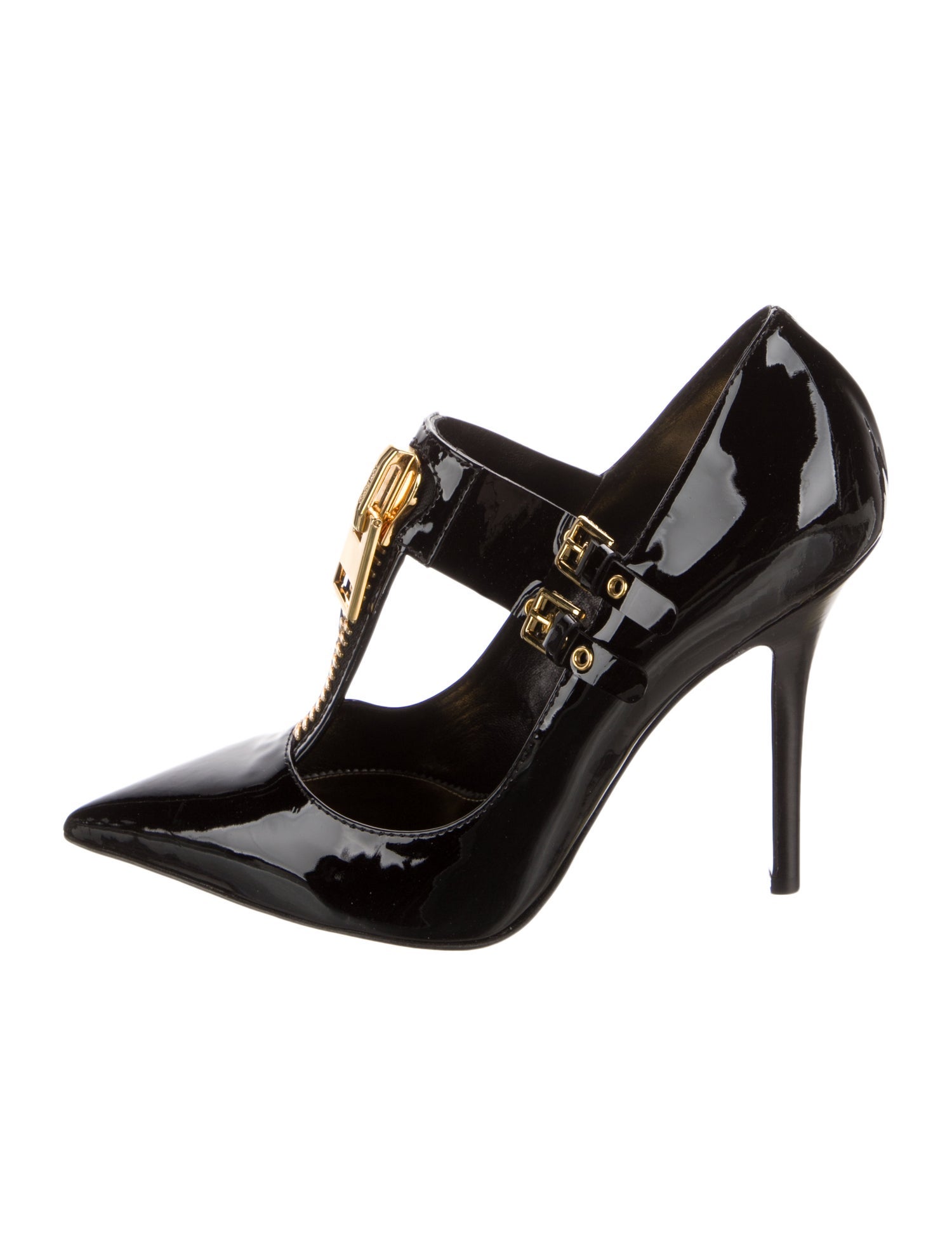 Tom Ford Patent Leather T-Strap Pumps