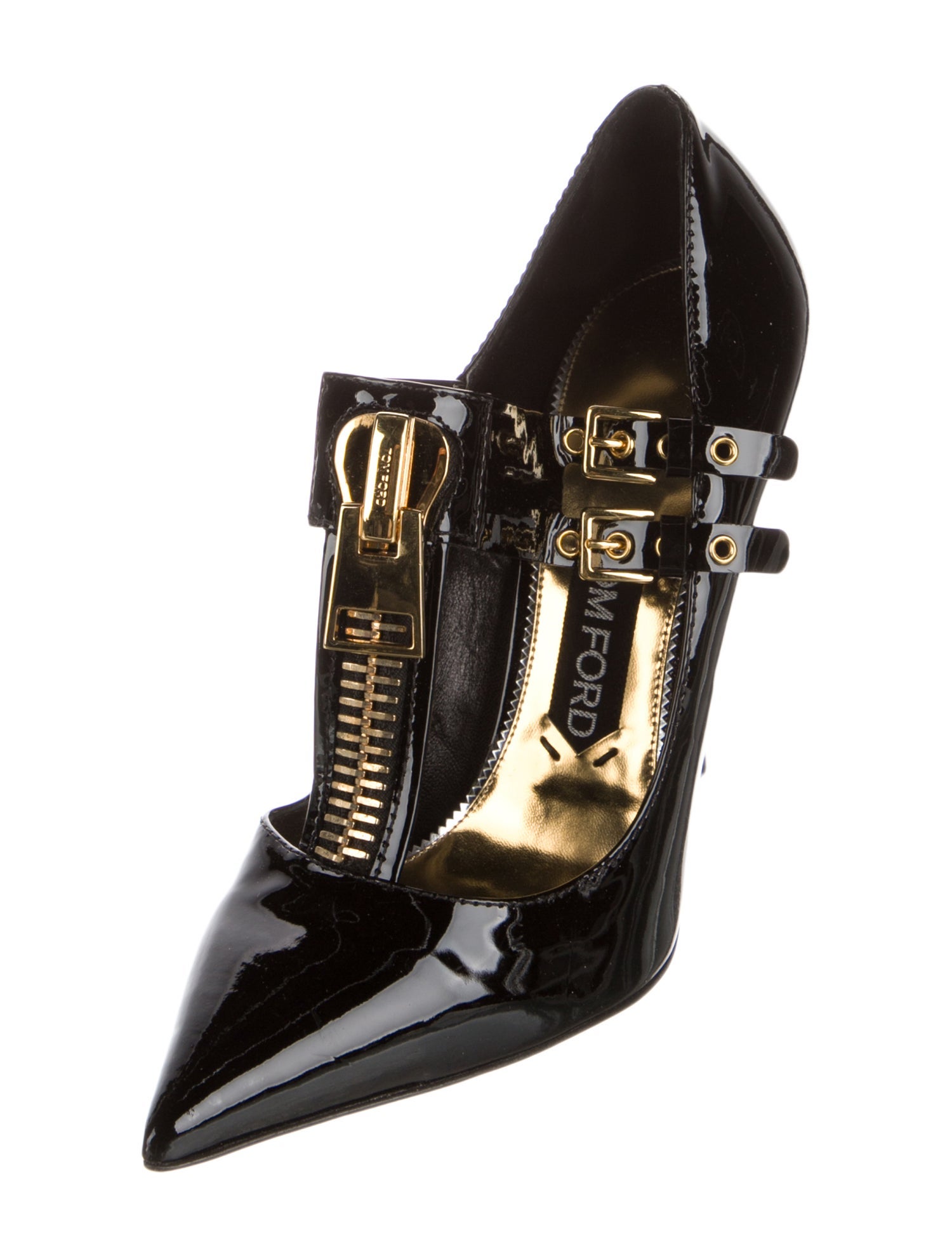 Tom Ford Patent Leather T-Strap Pumps