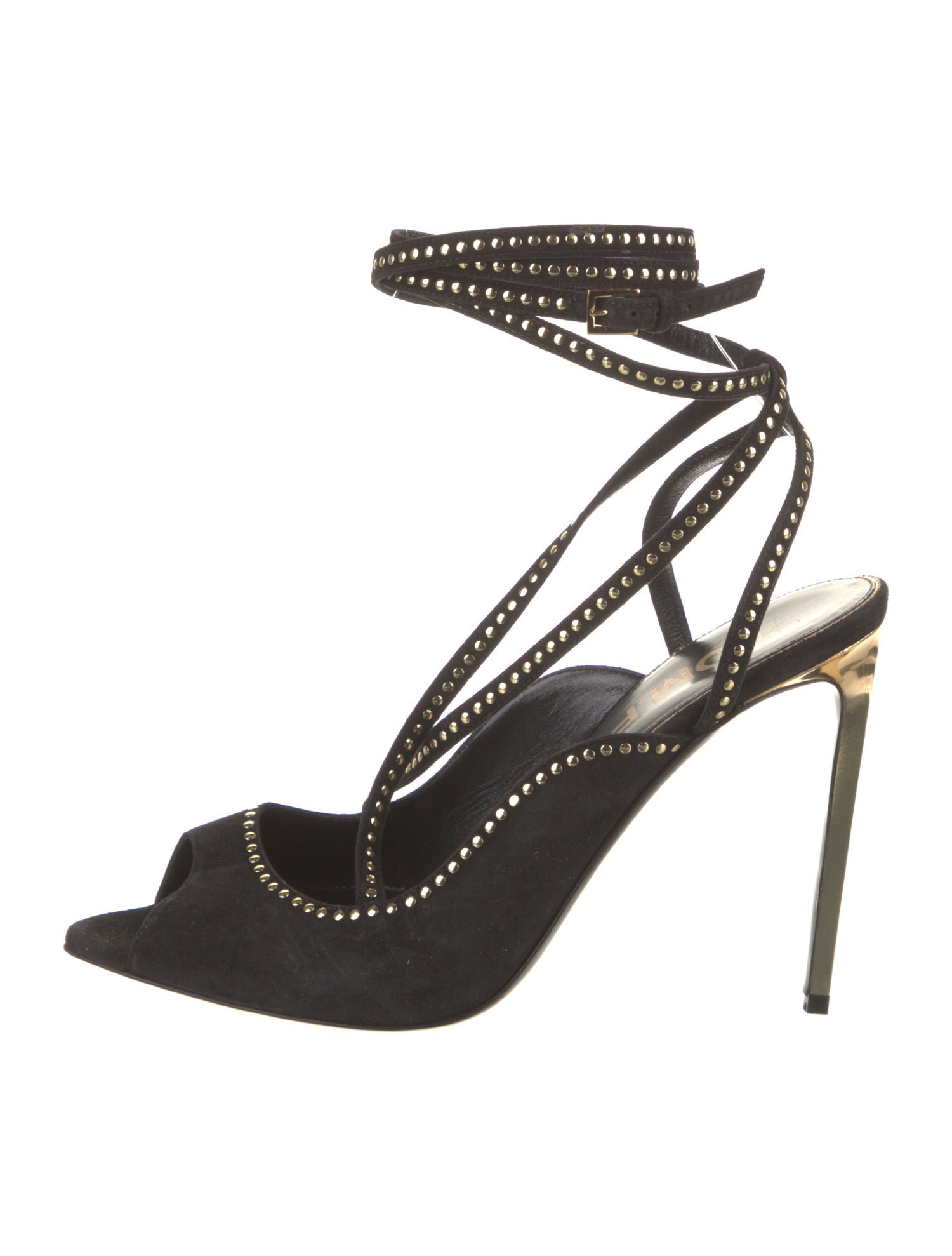 Tom Ford Suede Studded Accents Sandals