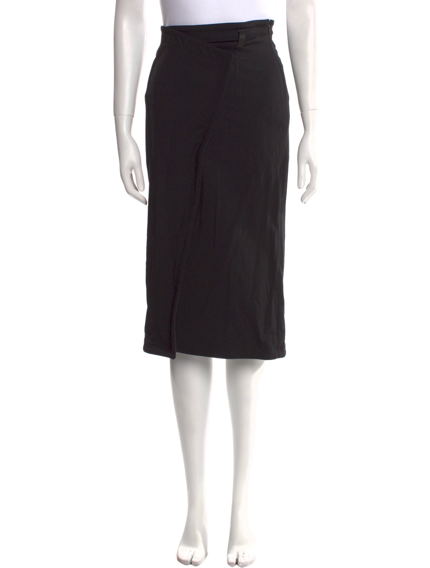 Tom Ford Leather Trim Embellishment Knee-Length Skirt