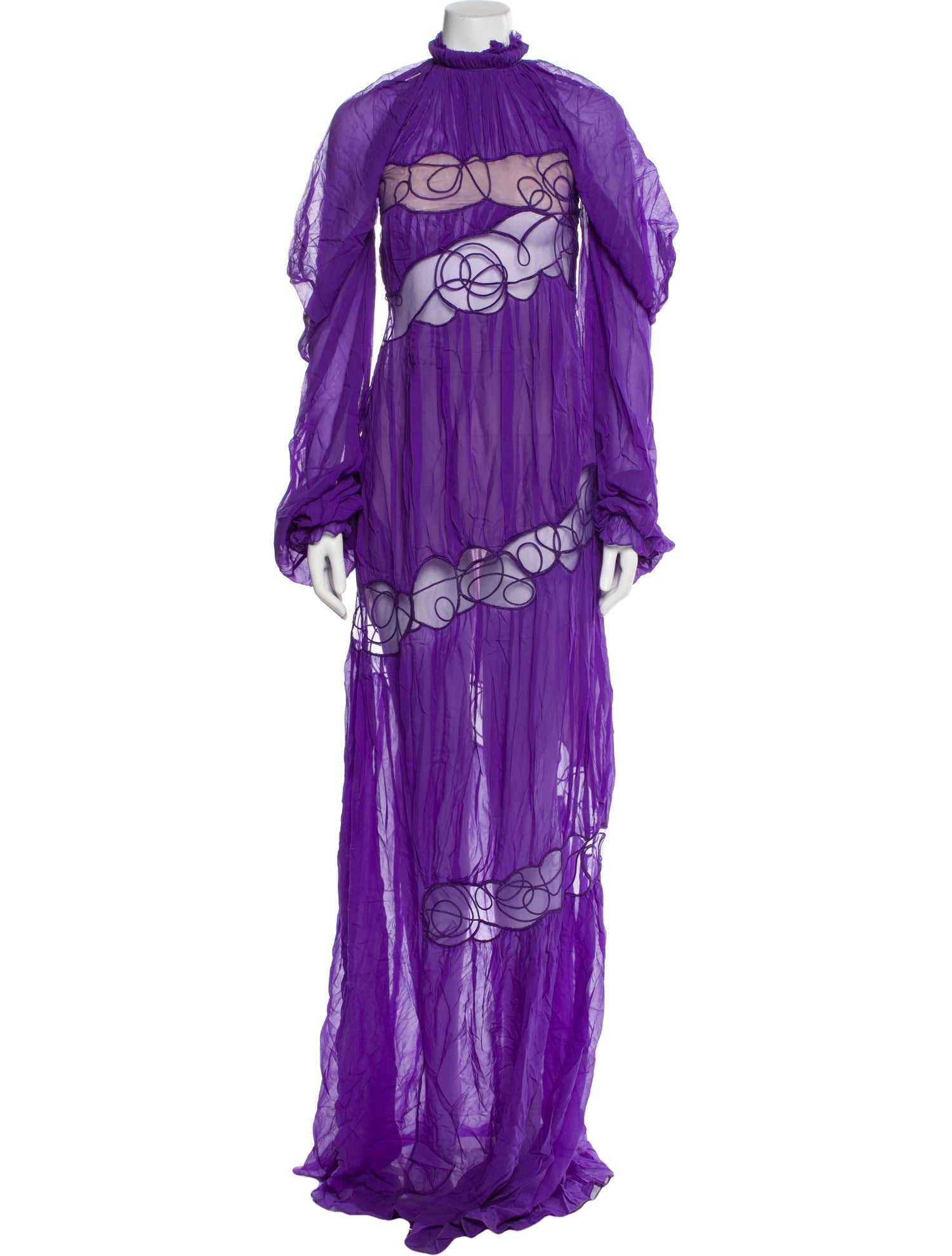 Tom Ford Mock Neck Long Dress