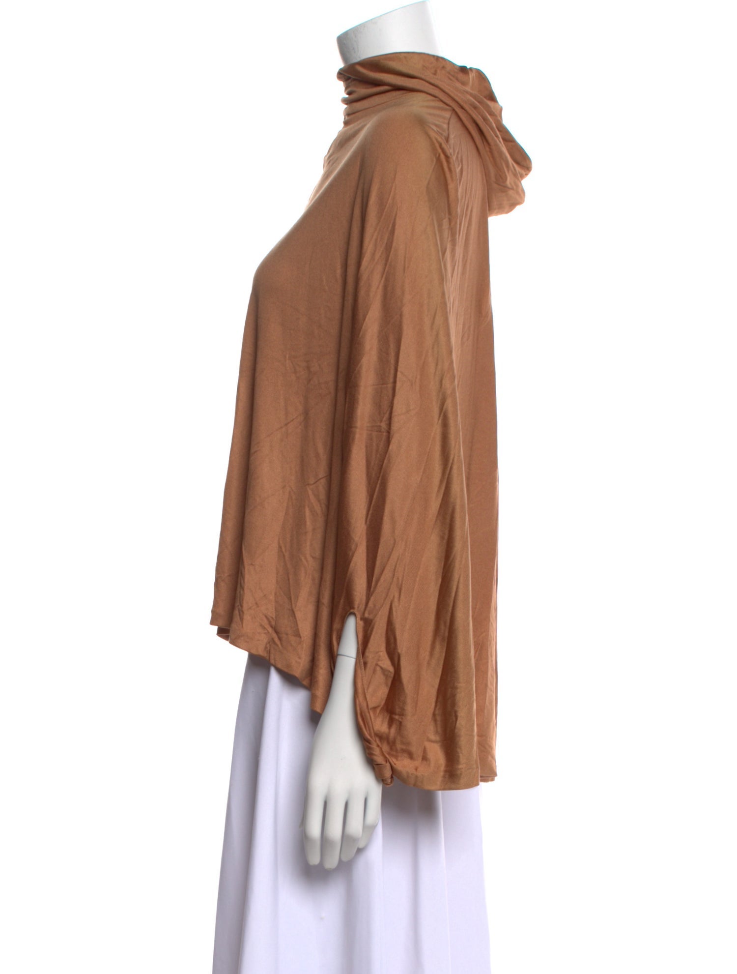 Tom Ford Mock Neck Three-Quarter Sleeve Blouse