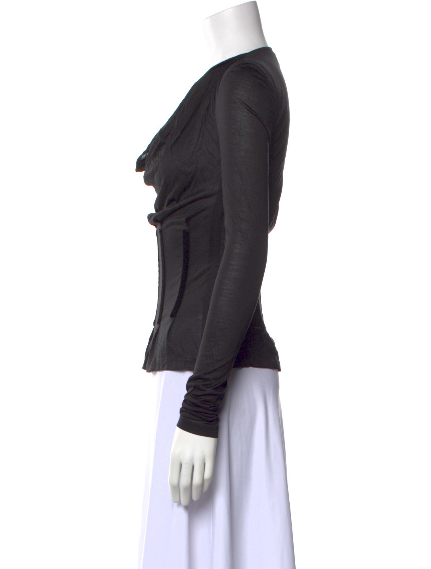 Tom Ford Silk Cowl Neck Top