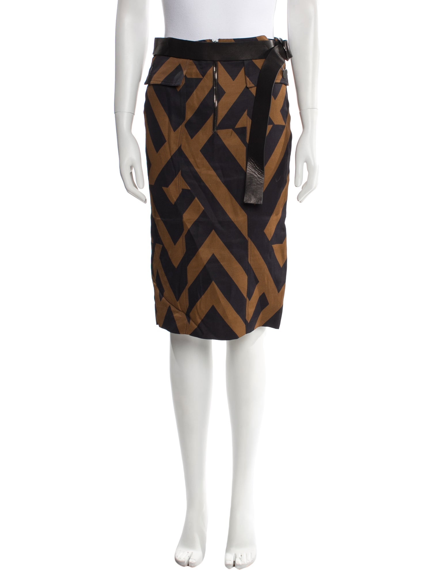 Tom Ford Printed Knee-Length Skirt