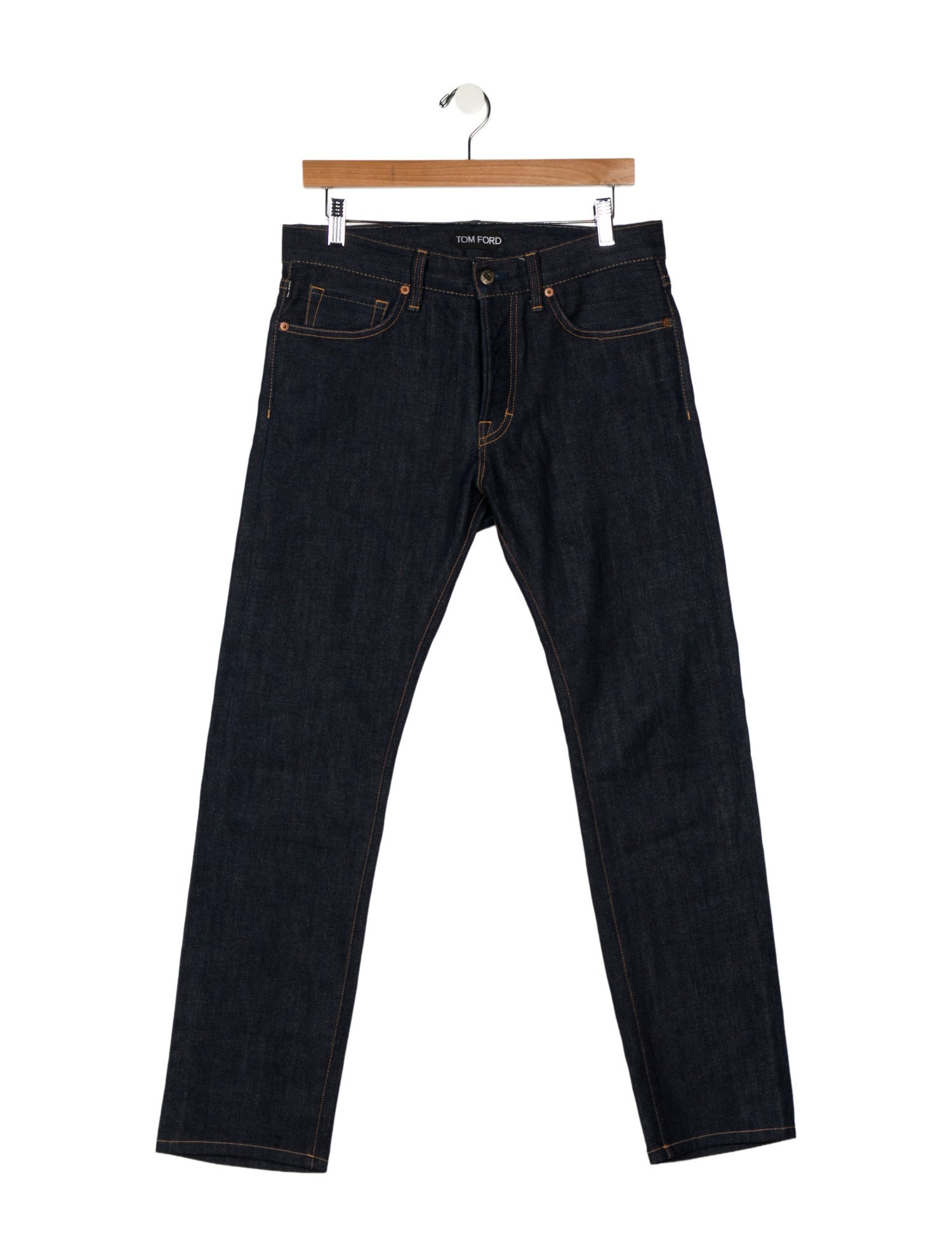 Tom Ford Mid-Rise Straight Leg Jeans