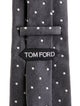 Tom Ford grey pattern print tie