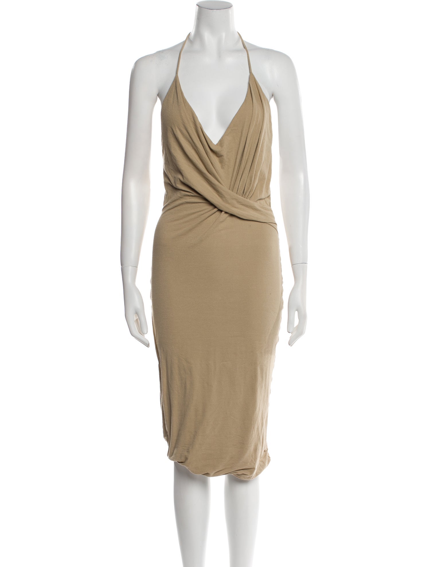 Tom Ford Cowl Neck Midi Length Dress