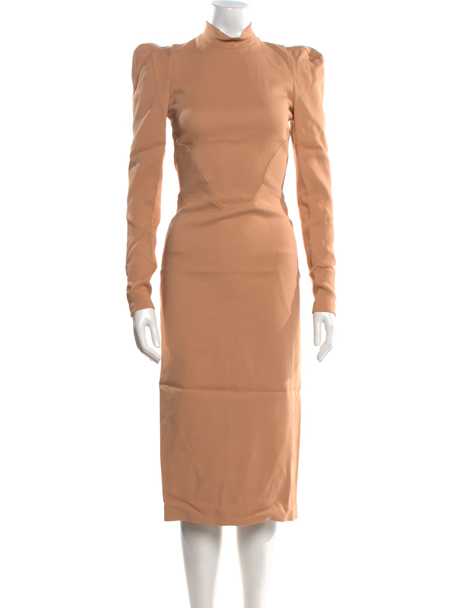 Tom Ford Mock Neck Midi Length Dress