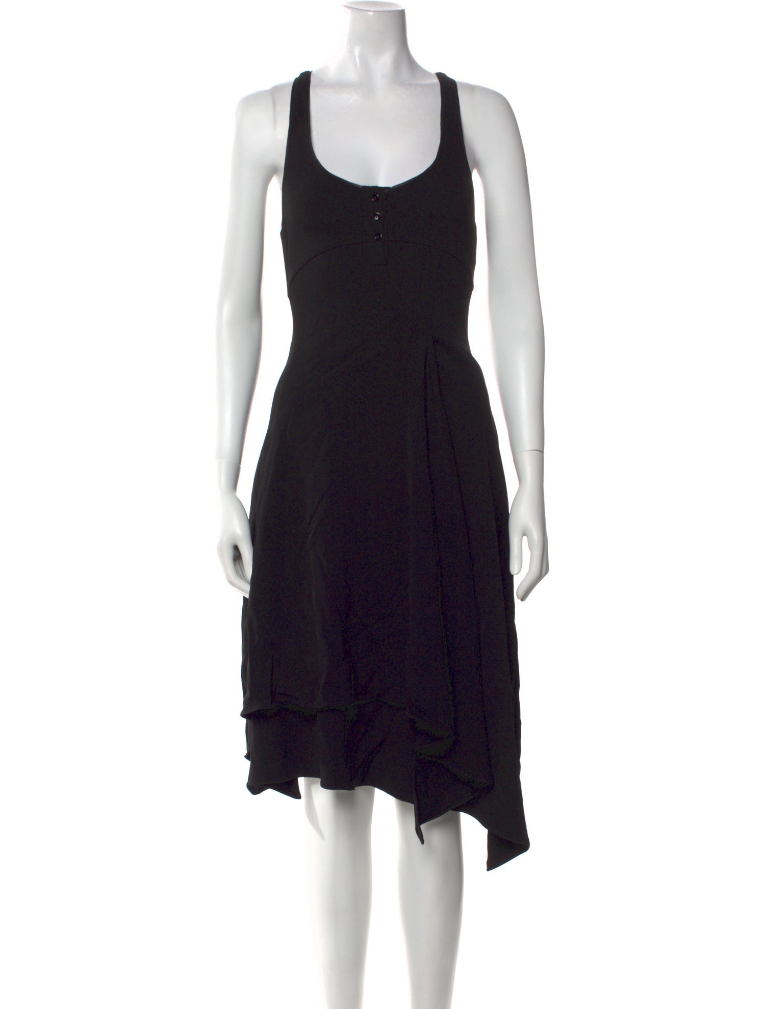 Tom Ford Scoop Neck Midi Length Dress