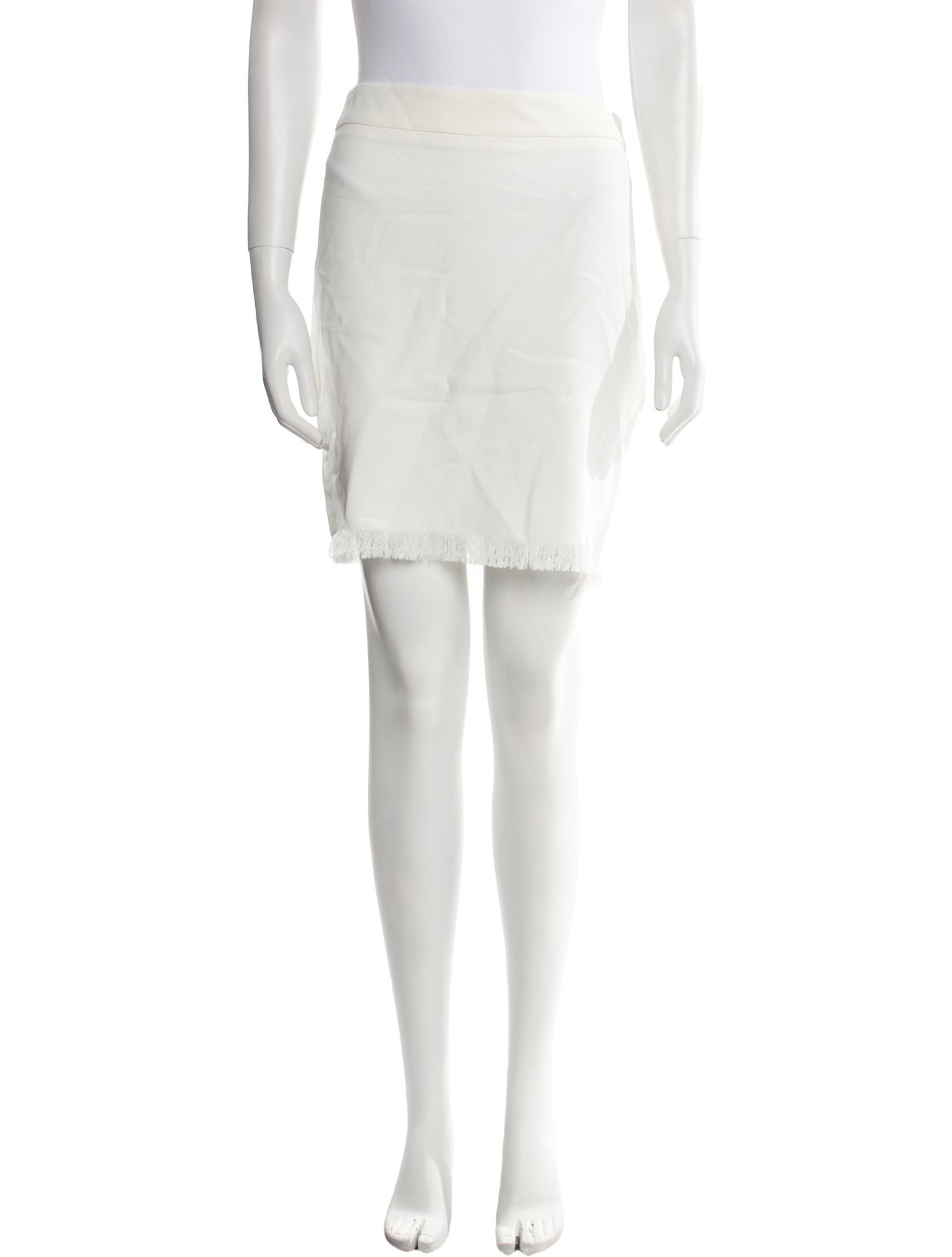 Tom Ford Raw-Edge Trim Mini Skirt