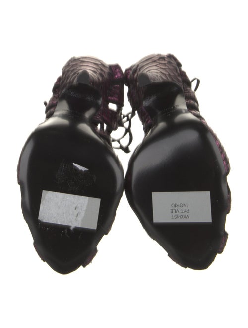 Tom Ford Snakeskin Patterned Gladiator Sandals