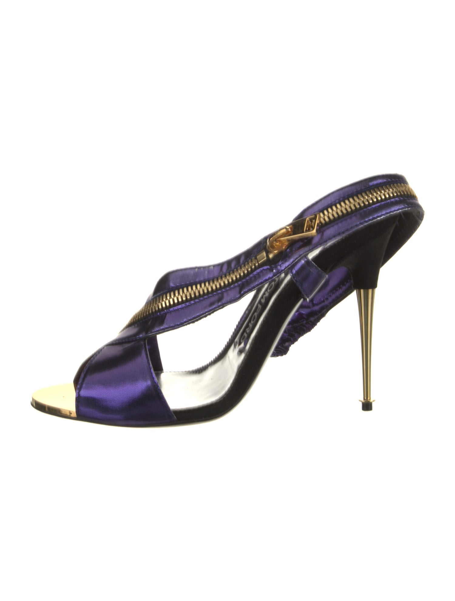 Tom Ford Patent Leather Printed Slides