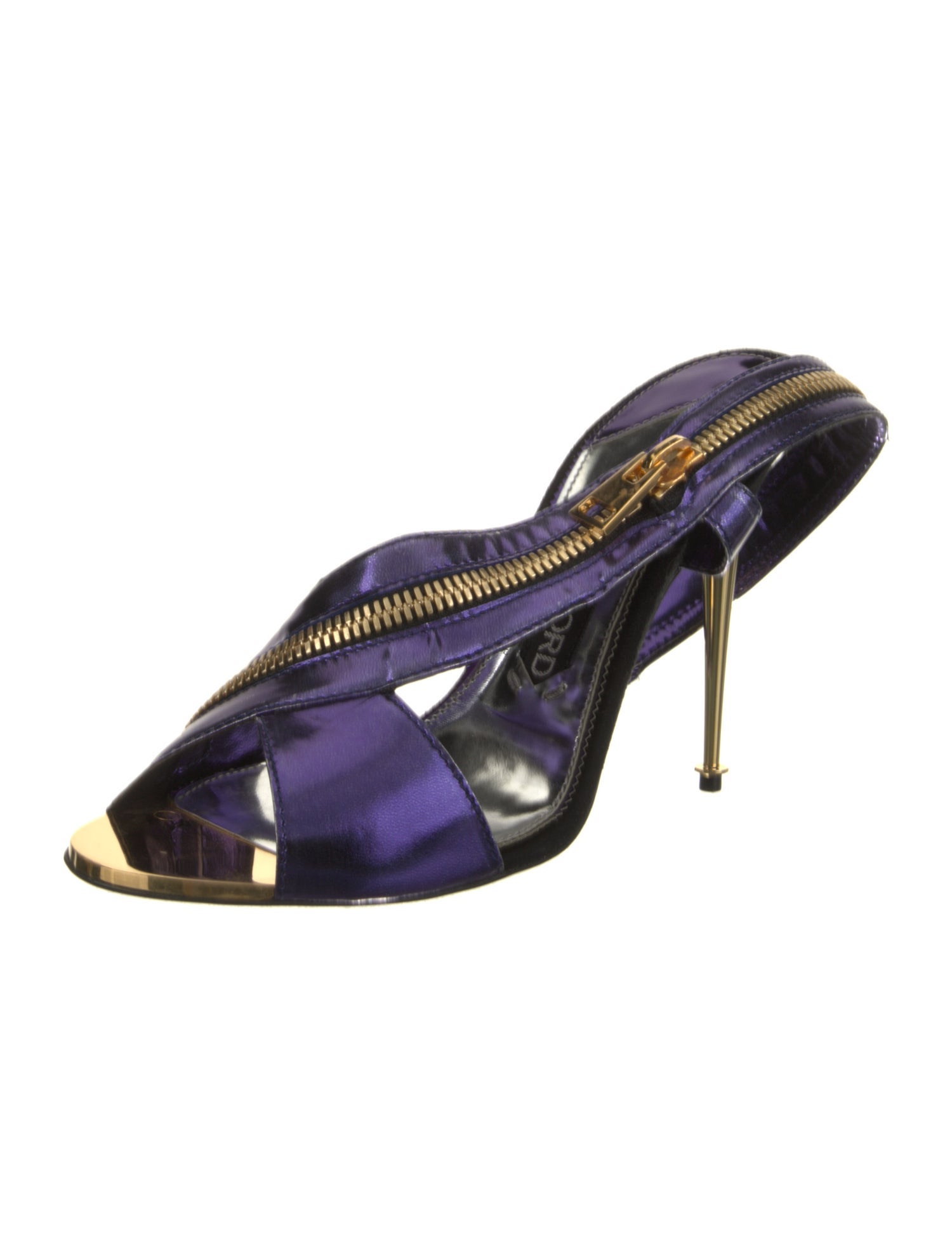 Tom Ford Patent Leather Printed Slides