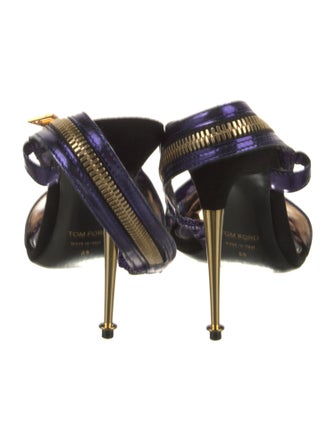 Tom Ford Patent Leather Printed Slides