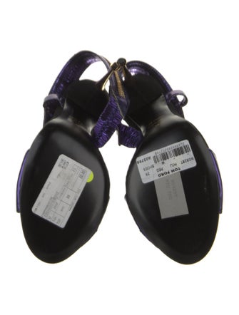 Tom Ford Patent Leather Printed Slides