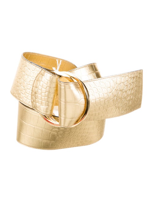 Tom Ford Wide Embossed Leather Belt