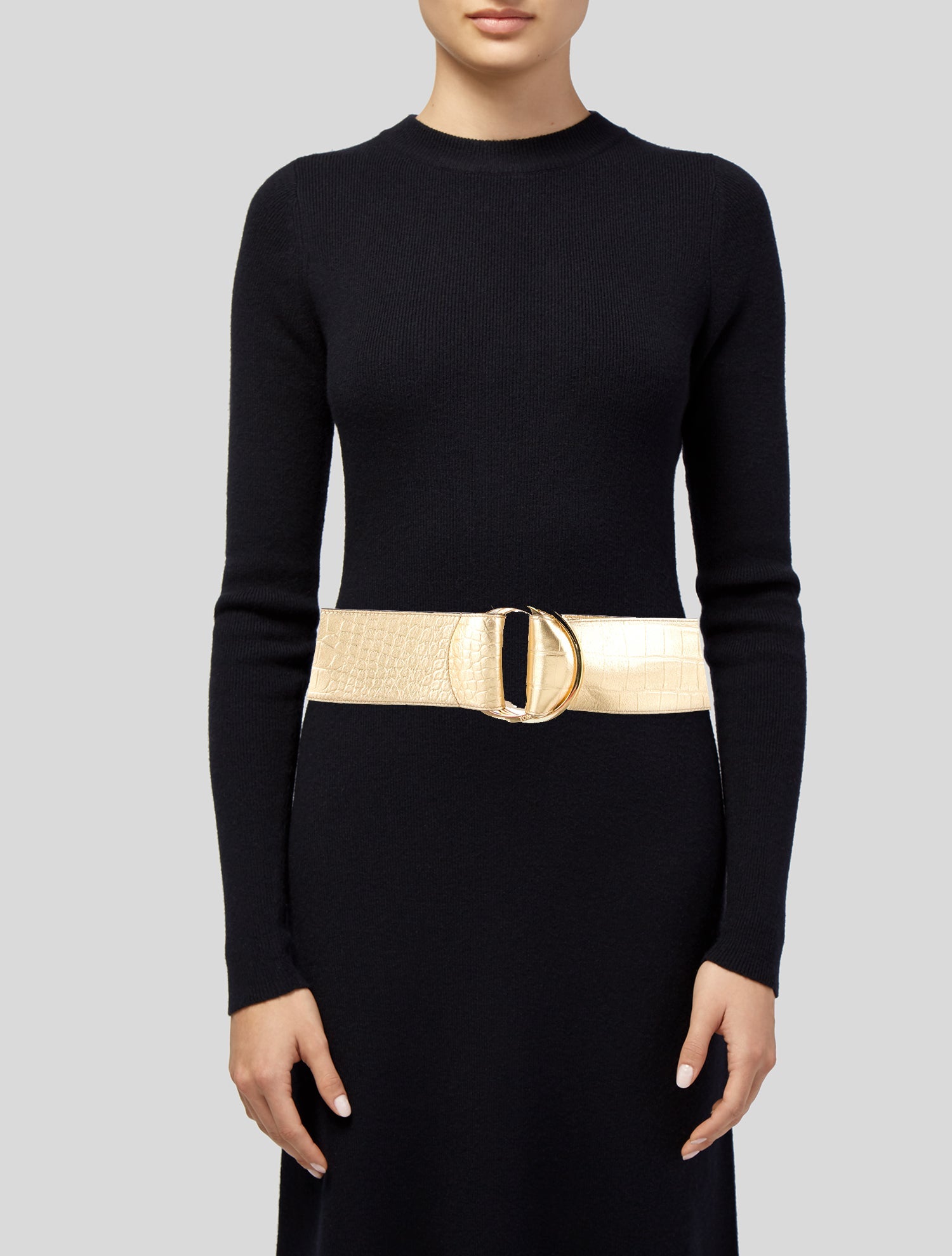Tom Ford Wide Embossed Leather Belt