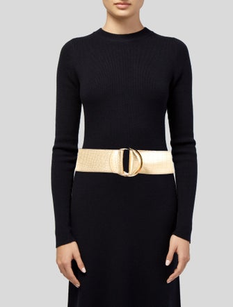 Tom Ford Wide Embossed Leather Belt
