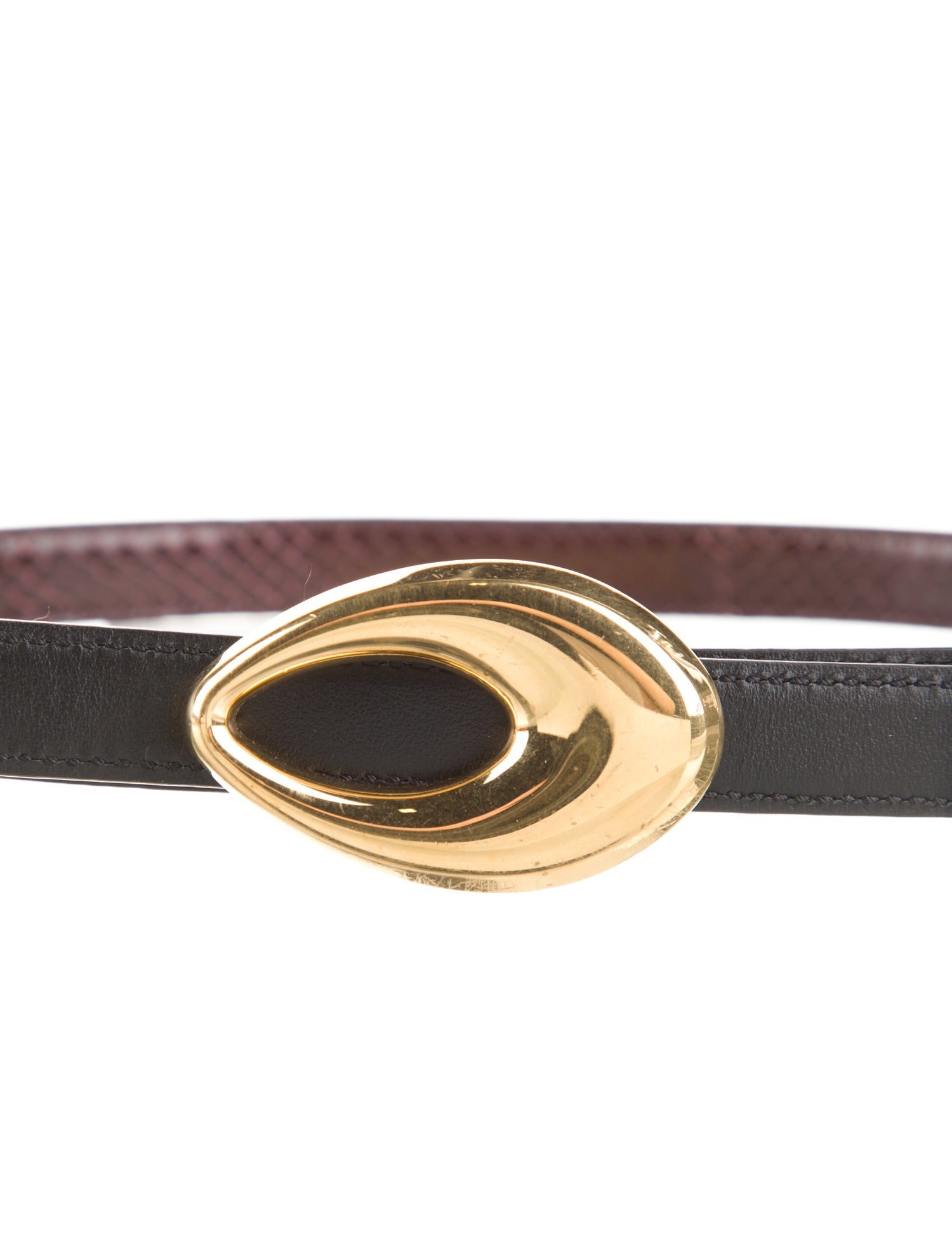 Tom Ford Skinny Embossed Leather Belt