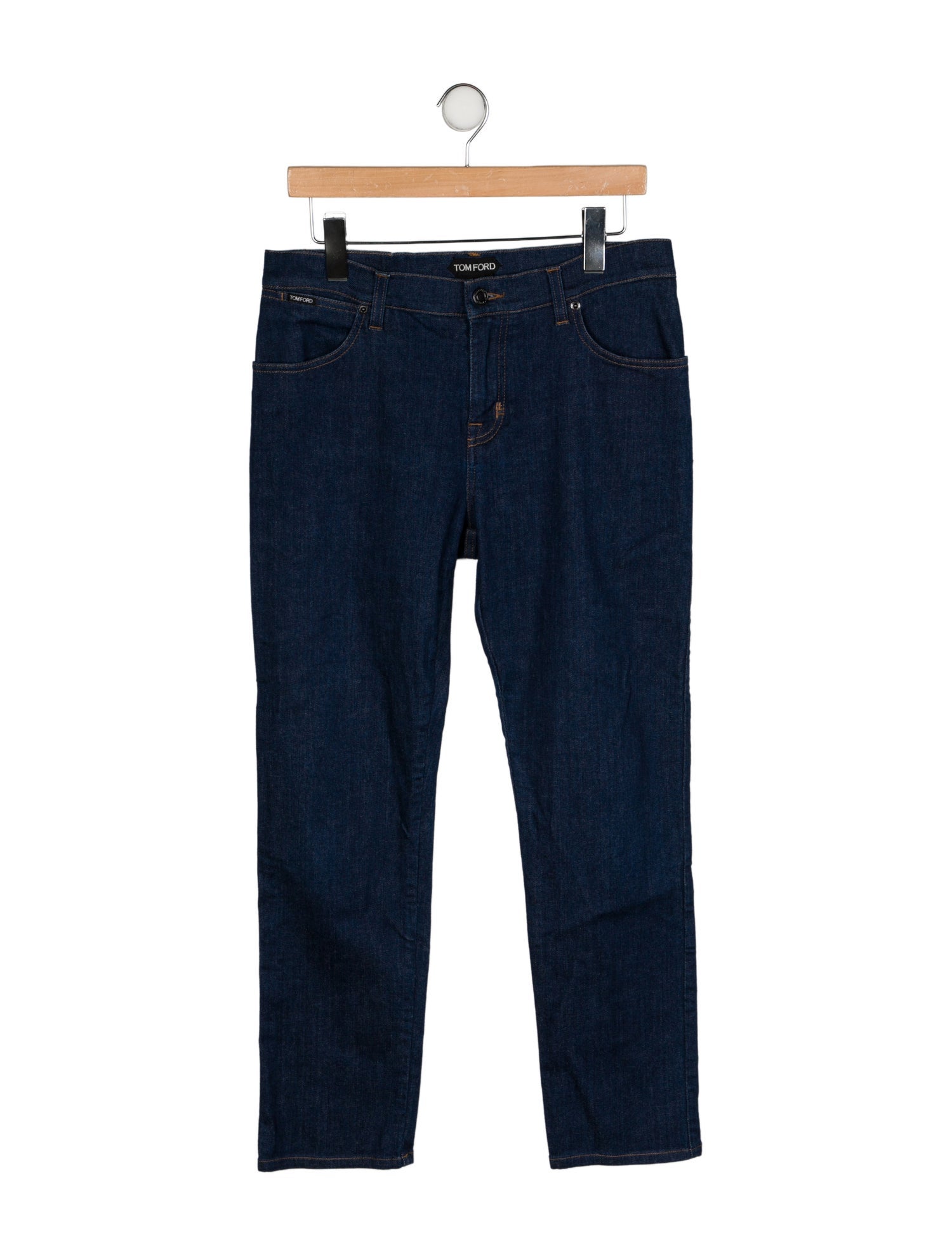 Tom Ford Mid-Rise Straight Leg Jeans