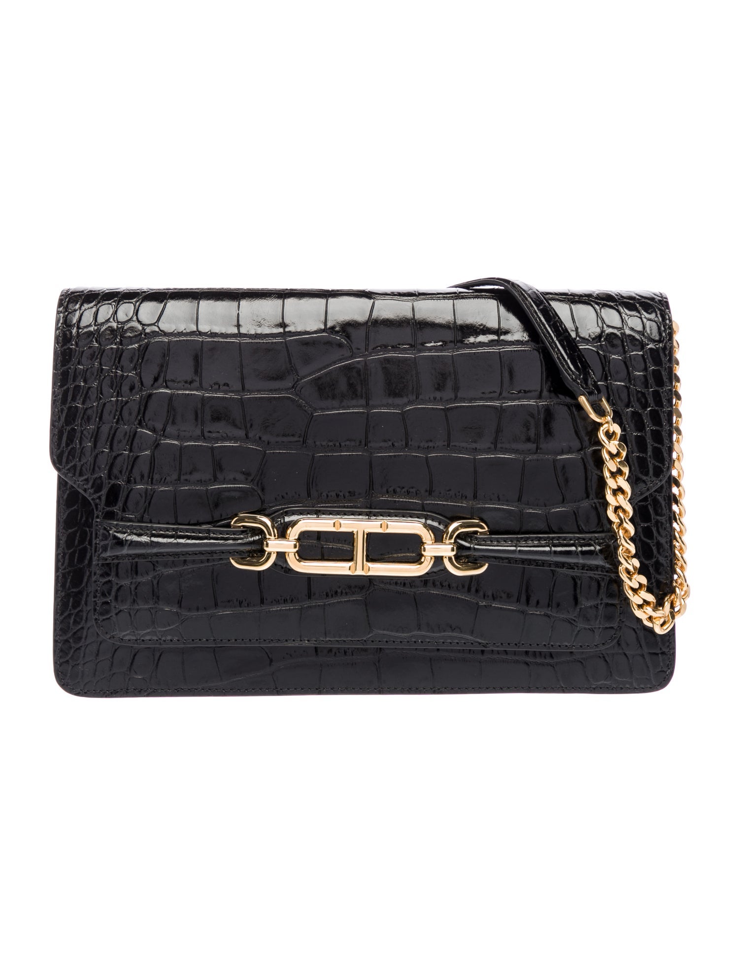 Tom Ford Embossed Leather Shoulder Bag
