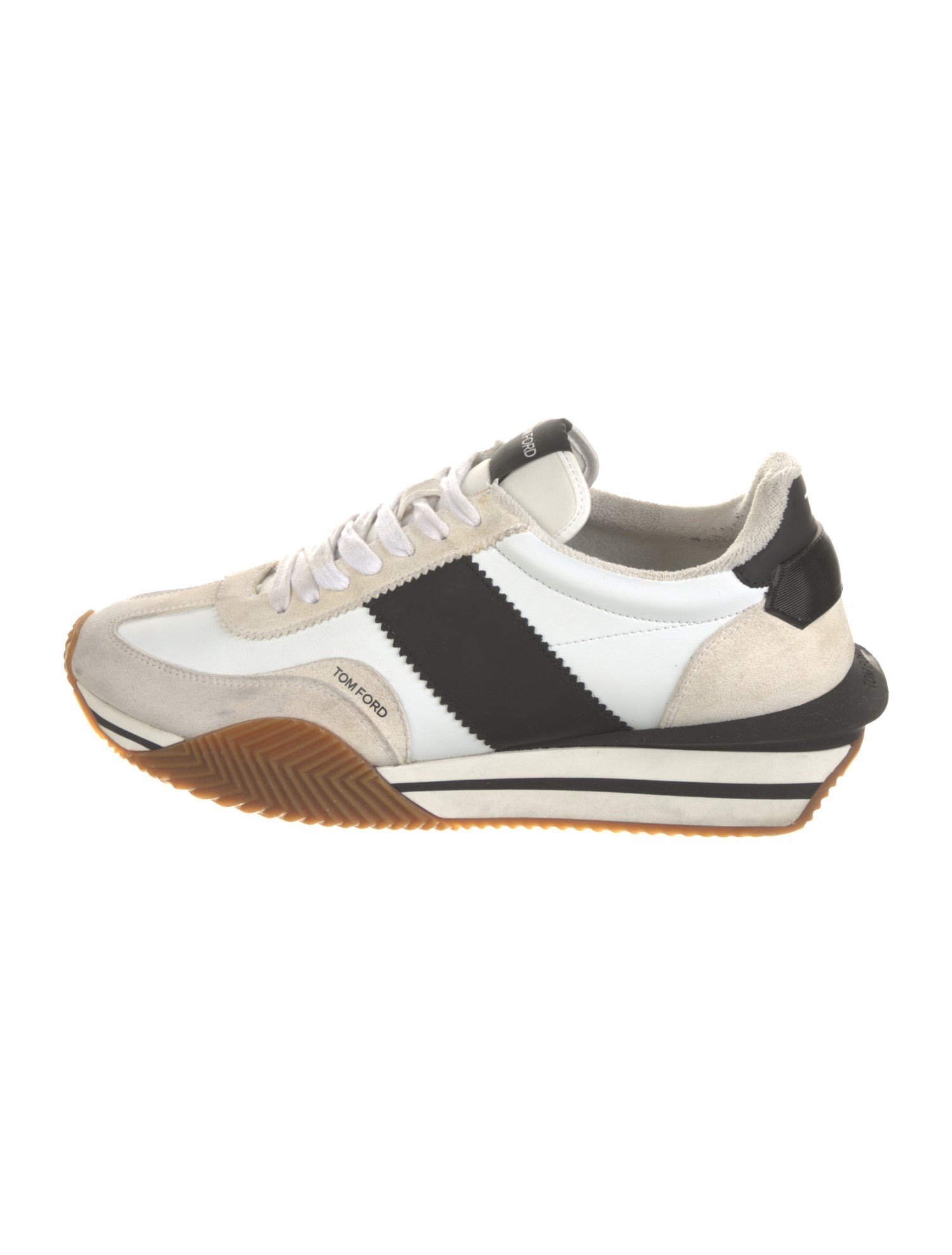 Tom Ford Leather Printed Sneakers