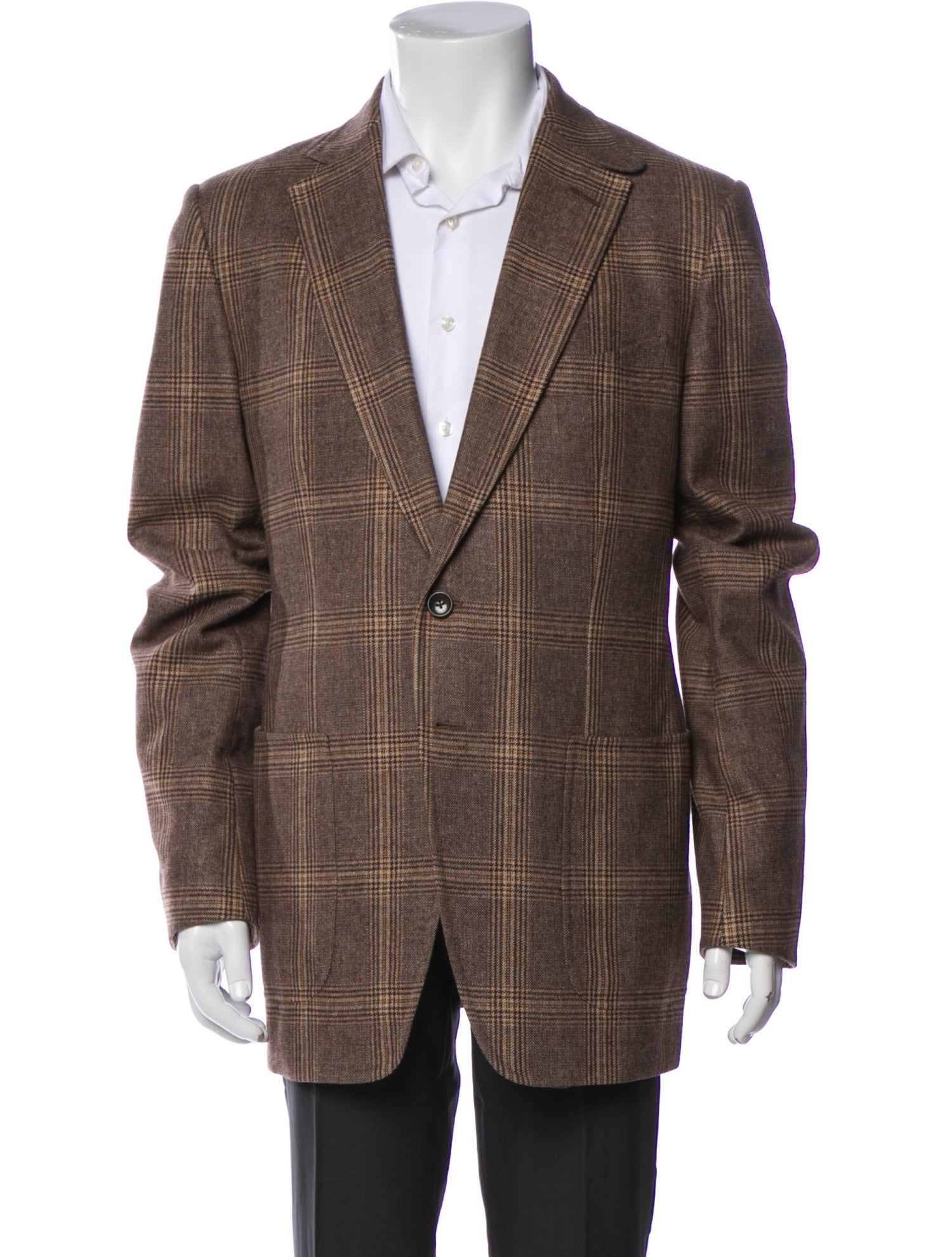 Tom Ford Plaid Print Jacket